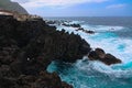 Madeira island ocean and mountains landscape, San Lorenco cape, Portugal Royalty Free Stock Photo