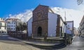 Panoramic view at the front facade at the Cathedral of Our Lady of the Assumption