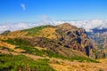 Madeira island, Portugal. Peak Ariero, Pico Arierio Royalty Free Stock Photo