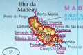 Madeira map Royalty Free Stock Photo