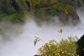 Madeira mountains in clouds. Royalty Free Stock Photo