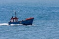 MADEIRA, PORTUGAL/EUROPE - APRIL 10 : Anjo do Mar fishing boat p Royalty Free Stock Photo