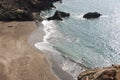 Madeira - Prainha beach with black sand Royalty Free Stock Photo