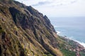 South East area of Madeira where the  Mountains meet thesea Royalty Free Stock Photo