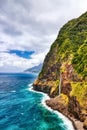 Madeira Wild Coast with Waterfall view from Veu da Noiva Viewpoint