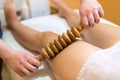Madero therapy body sculpting massage in salon spa Royalty Free Stock Photo