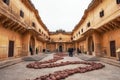 Madhavendra palace in jaipur Royalty Free Stock Photo