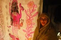 Madhubani painting in Bihar-India