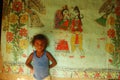 Madhubani painting in Bihar-India