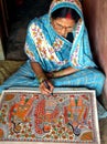 Madhubani painting creator.