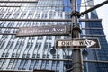 Madison avenue street sign, NYC, USA Royalty Free Stock Photo