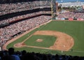 Madison Bumgarner throws pitch with runners on Royalty Free Stock Photo