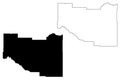 Madison County, Idaho U.S. county, United States of America, USA, U.S., US map vector illustration, scribble sketch Madison map