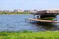 Madison downtown skyline with Wisconsin State Capitol building d Royalty Free Stock Photo