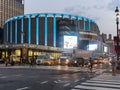 The Madison Square Garden in New York City at night