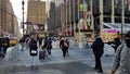 Madison square garden people christmas cold winter