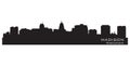 Madison, Wisconsin city skyline. Detailed city silhouette. Royalty Free Stock Photo