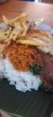 Madiun& x27;s original vegetable pecel rice