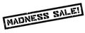 Madness Sale rubber stamp Royalty Free Stock Photo