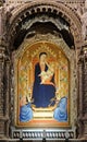 Madonna Child by Bernardo Daddi, altarpiece in Orsanmichele Church in Florence, Italy Royalty Free Stock Photo