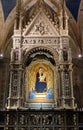 Madonna Child by Bernardo Daddi, altarpiece in Orsanmichele Church in Florence Royalty Free Stock Photo
