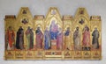 Madonna and Child enthroned between Saints, Basilica of Santa Croce in Florence Royalty Free Stock Photo