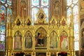 Madonna with the Child and the four Doctors of the Church - Polyptych of the high altar in the Basilica di Santa Croce in Florence Royalty Free Stock Photo