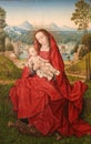 Madonna and Child, painting by Hans Memling in Burgos Cathedral Royalty Free Stock Photo