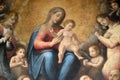 Madonna and Child with Saints Royalty Free Stock Photo