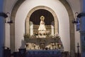 Madonna and Child statue, Monastery of PeÃÂ±a de Francia Royalty Free Stock Photo