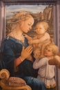 Madonna and Child with Two Angels by Filippo Lippi