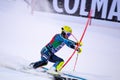 Madonna di Campiglio, Italy 12/22/2018. 3rd men`s slalom. Mattias Hargin of Sweden during the special slalom of ski world cup 201