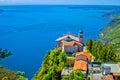 Madonna di Montecastello fermitage above Lago di Garda view
