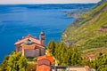 Madonna di Montecastello hermitage above Lago di Garda view from