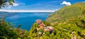 Madonna di Montecastello hermitage above Lago di Garda Royalty Free Stock Photo