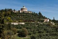 Madonna Lourdes Sanctuary, Landscape, hill, Verona, Veneto, Italy Royalty Free Stock Photo