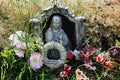 Madonna on the old village Cemetery, Czech Republic