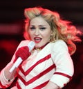 Madonna performs in concert