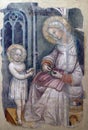 Madonna sewing and the Child playing, Basilica di Santa Croce in Florence