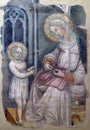 Madonna sewing and the Child playing, Basilica di Santa Croce in Florence