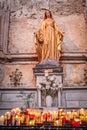 Madonna statue in the church of Gordes