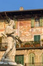 Madonna Verona in Piazza delle Erbe Royalty Free Stock Photo