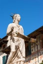 Madonna Verona in Piazza delle Erbe - Italy Royalty Free Stock Photo