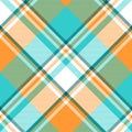 Madras check plaid light seamless pattern