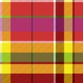 Madras colored plaid diagonal fabric texture seamless pattern