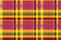 Madras colored plaid diagonal fabric texture seamless pattern