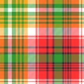 Madras plaid seamless fabric texture