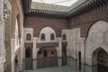 Madrasa Bou Inania interior in Meknes, Morocco