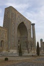 Madrasah on the Registan Square, Samarkand, Uzbekistan Royalty Free Stock Photo