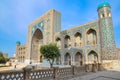 Madrasah Sher-Dor in Registan Square, a side view